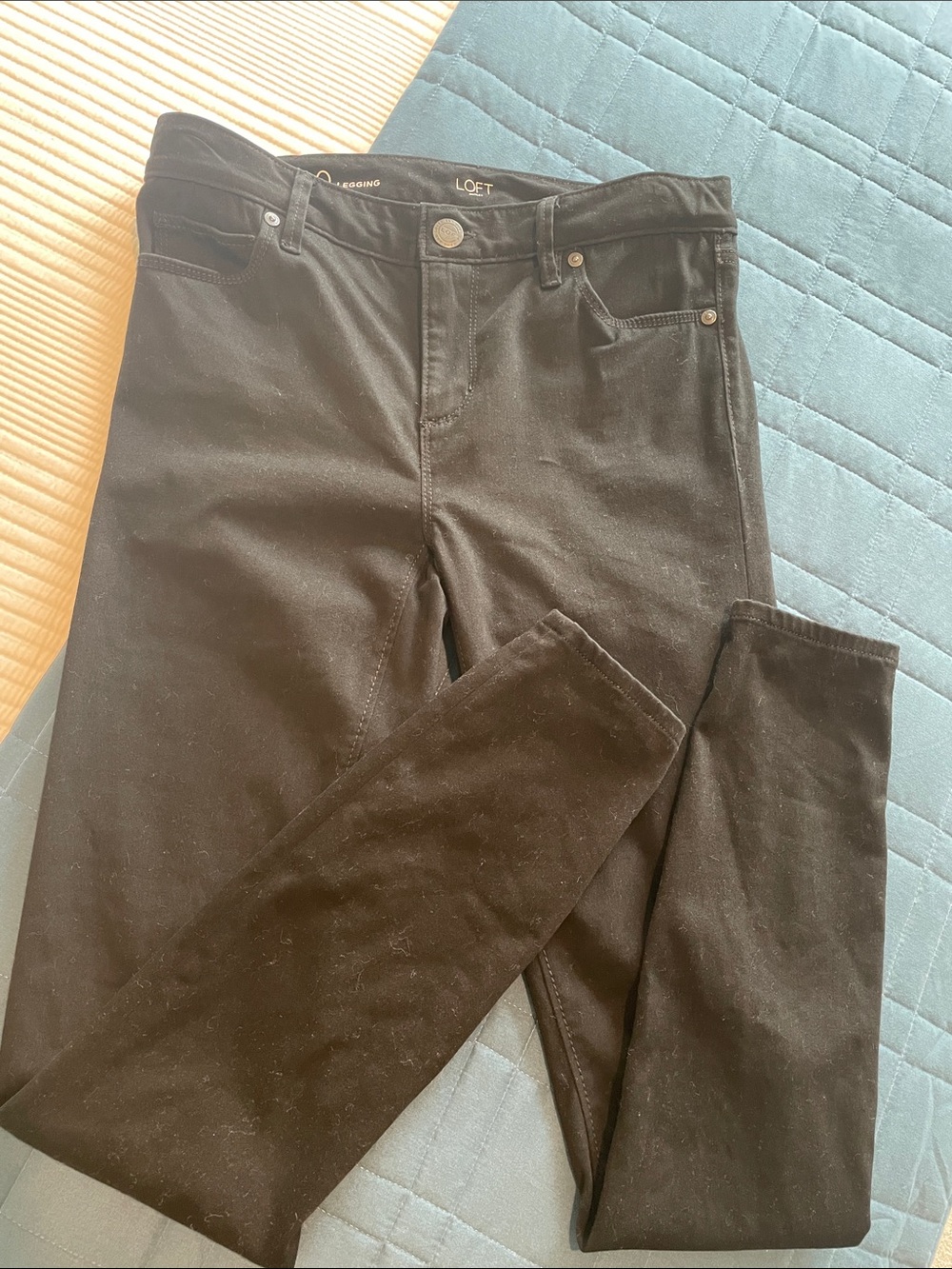 LOFT Black Legging Jeans size 0